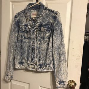 Mossimo grunge acid wash denim jacket